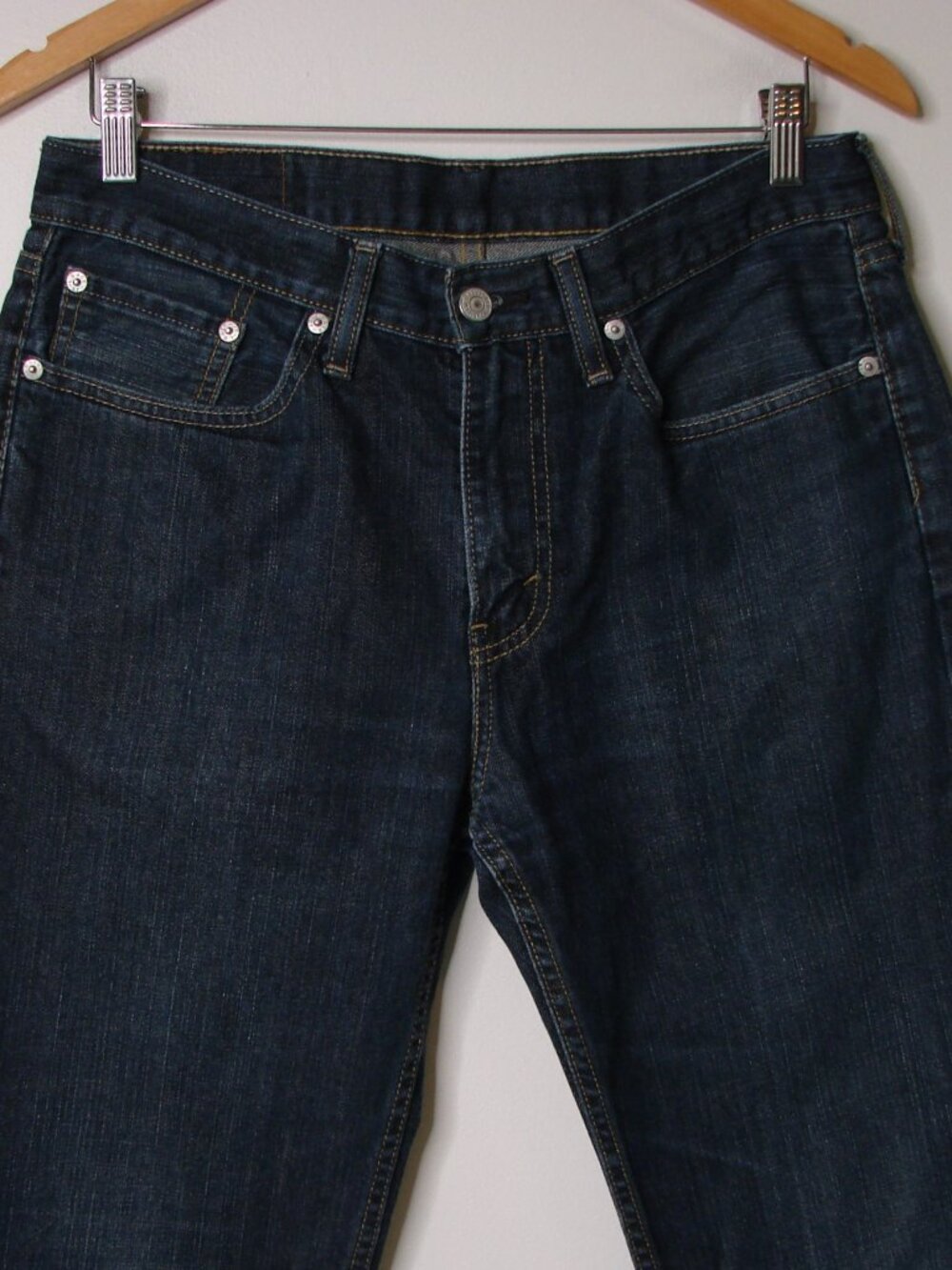 Levi's 514 Jeans Size 32 x 34 Dark Wash Classic Straight Leg - Picture 5 of 14